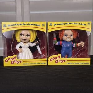 Tiffany And Chucky Good Guys Vinyl Figure 4.5in NEW childs Play Collectible 2025
